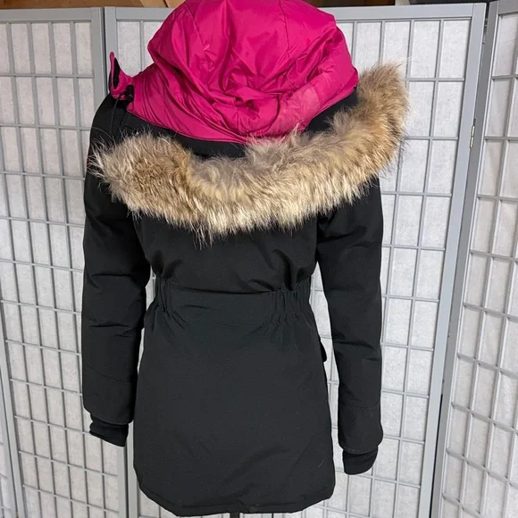 Canada Goose Holt Renfrew 175Women's Black and Pink Parka Coat, Extra Small - Picture 3 of 14